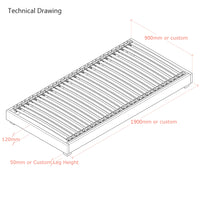 Whinfell | 3ft UK Single Size | Oak Bed Frame | Low Platform