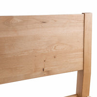 Hamsterley | European Single Size 90cm x 200cm | Oak Bed Frame | Integrated Sloped Headboard