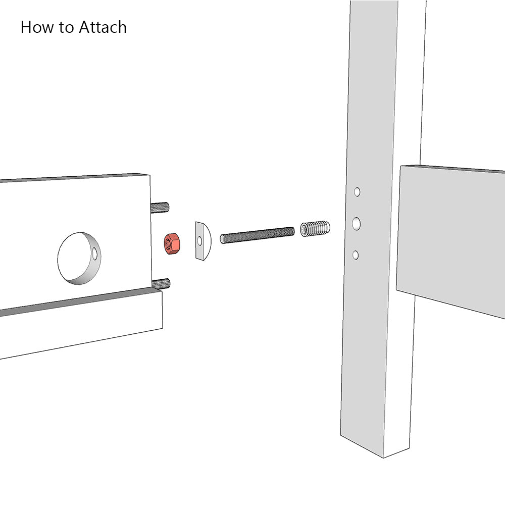 M8 Hex Nut for Bed Assembly
