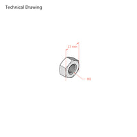 M8 Hex Nut for Bed Assembly