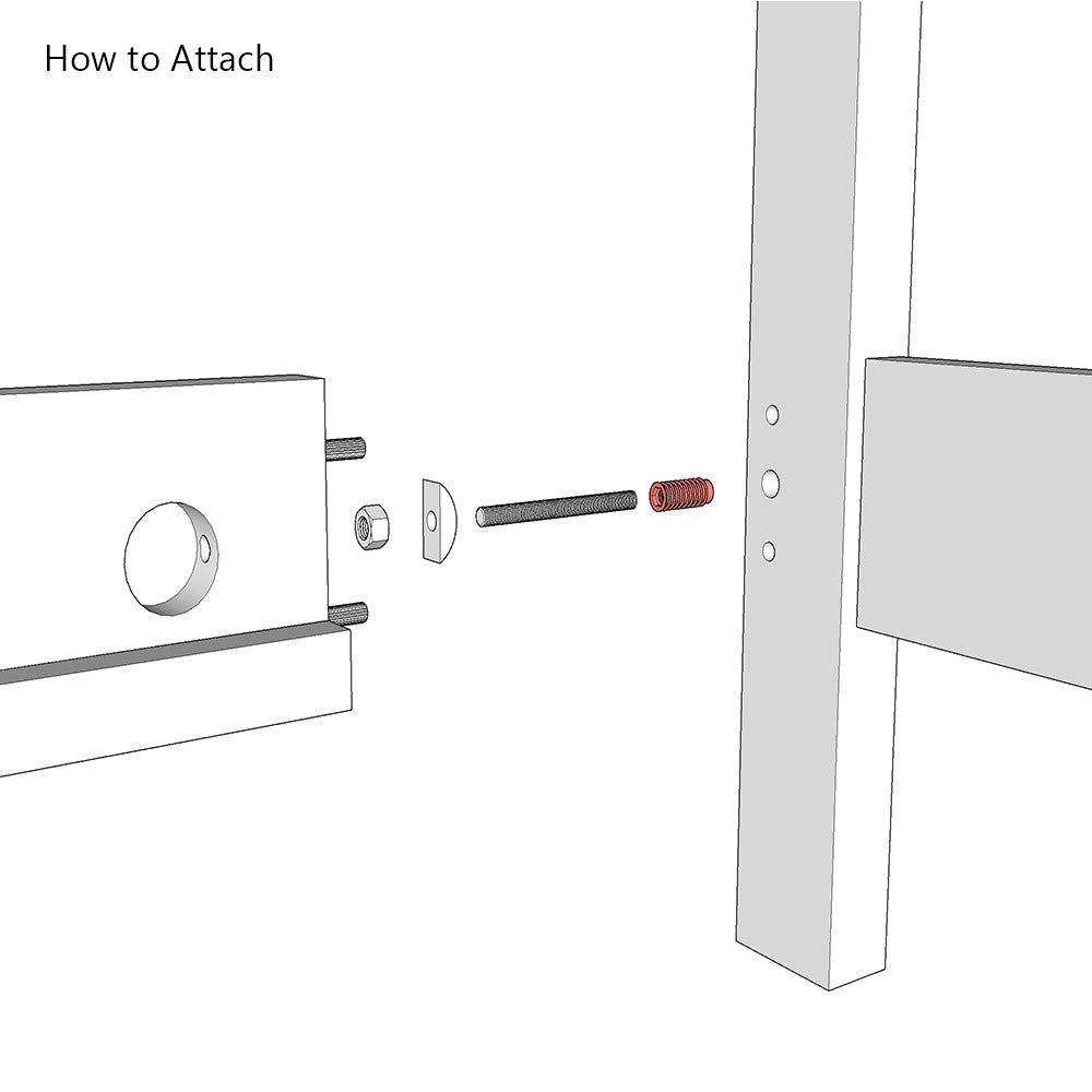 M8 Threaded Insert for Bed Assembly
