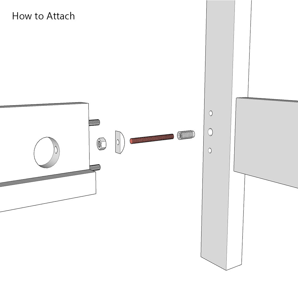 M8 Threaded Bar for Bed Assembly