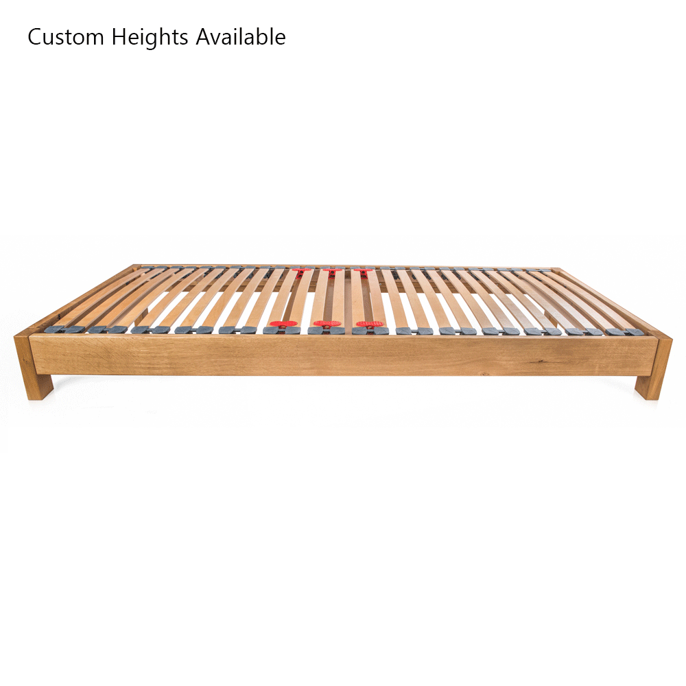 Parkhurst | European Small Single Size 80cm x 200cm | Oak Bed Frame | Rectangle Legs