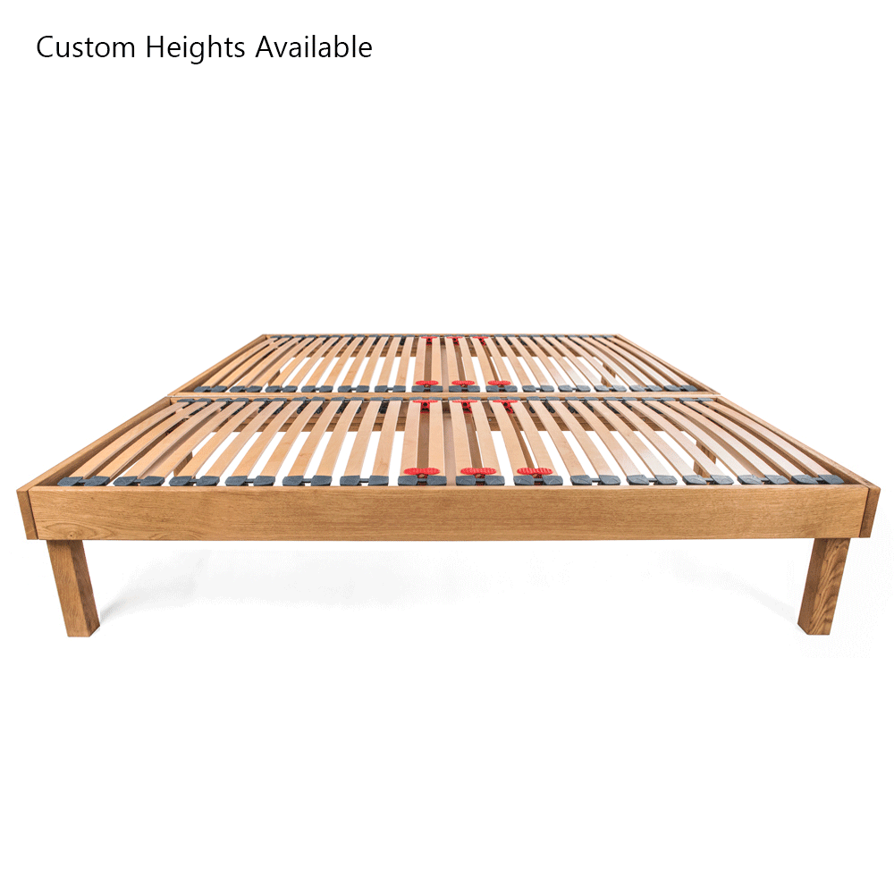Sparkford | 160cm European King Size | Oak Bed Frame Set | Zip and Link