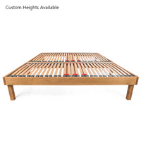 Sparkford | 160cm European King Size | Oak Bed Frame Set | Zip and Link