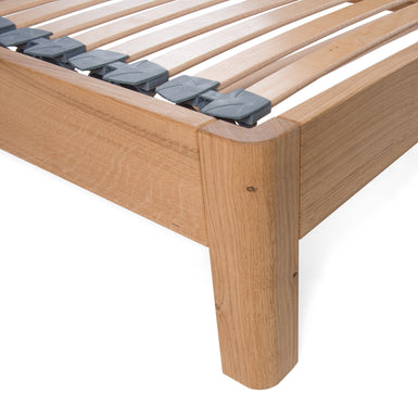 Darwin | 4ft 6 UK Double Size | Oak Bed Frame | Radius Legs