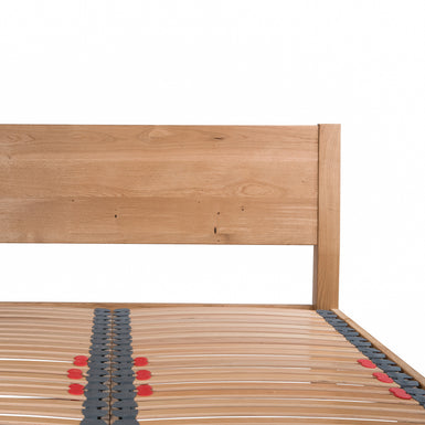 Hamsterley | European King Size 160cm | Oak Bed Frame | Integrated Sloped Headboard