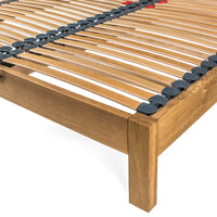 Hamsterley | 5ft UK King Size | Oak Bed Frame | Integrated Sloped Headboard