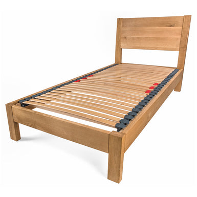 Hamsterley | 3ft UK Single Size | Oak Bed Frame | Integrated Sloped Headboard