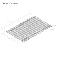 Double 4ft 6 | Rigid Pine Bed Slat | Webbed Sets