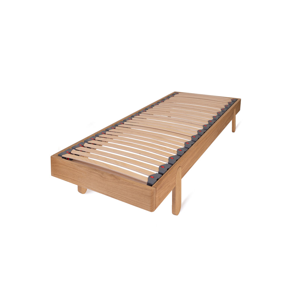 Arden Solid Oak Bed Frame - Vertical Pill Shaped Legs