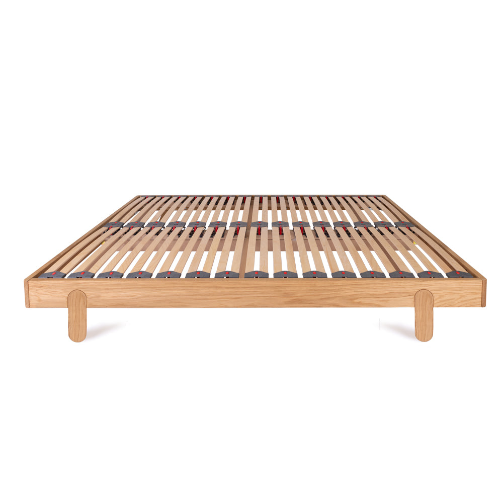 Arden Solid Oak Bed Frame - Vertical Pill Shaped Legs