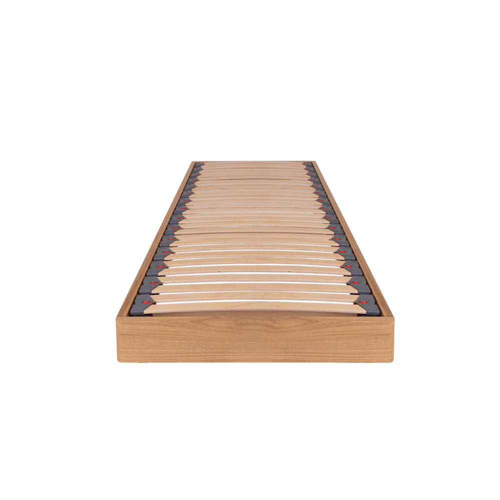 Charnwood - 2ft 6 UK Small Single - Solid Oak Bed Frame - Low Platform - Circular Leg