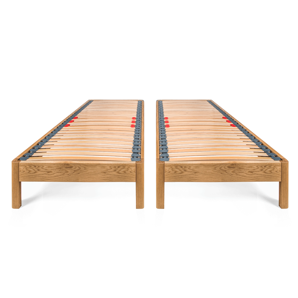 Darwin | 6ft UK Super-King Size | Oak Bed Frame Set | Zip and Link