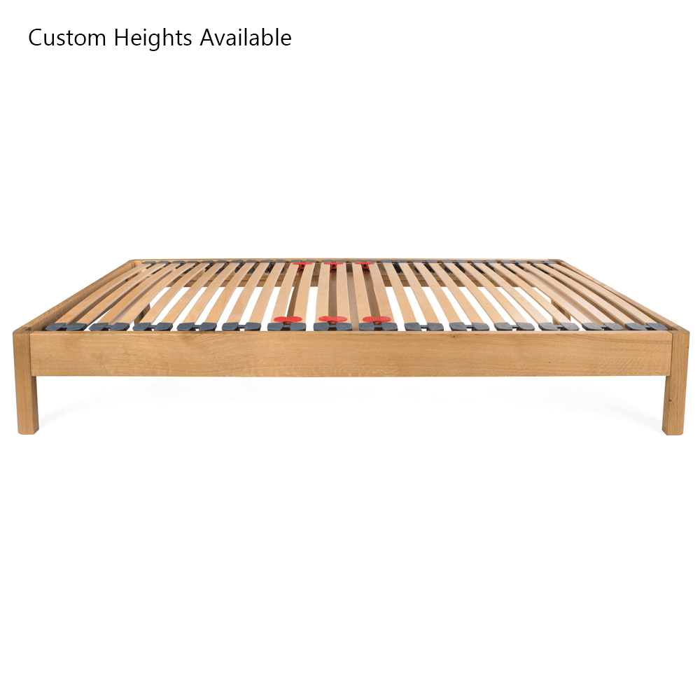 Darwin | 6ft UK Super-King Size | Oak Bed Frame Set | Zip and Link
