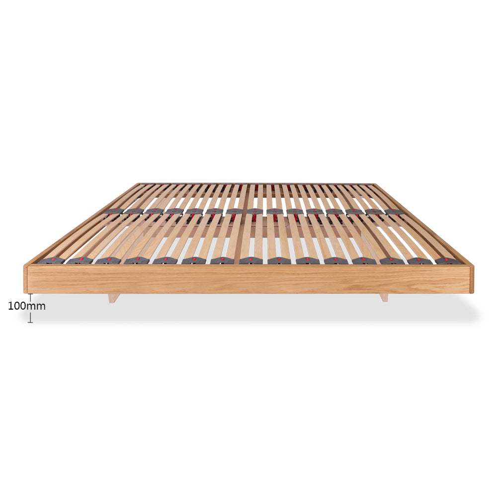 Delamere Floating Solid Oak Bed Frame - Minimalist Design