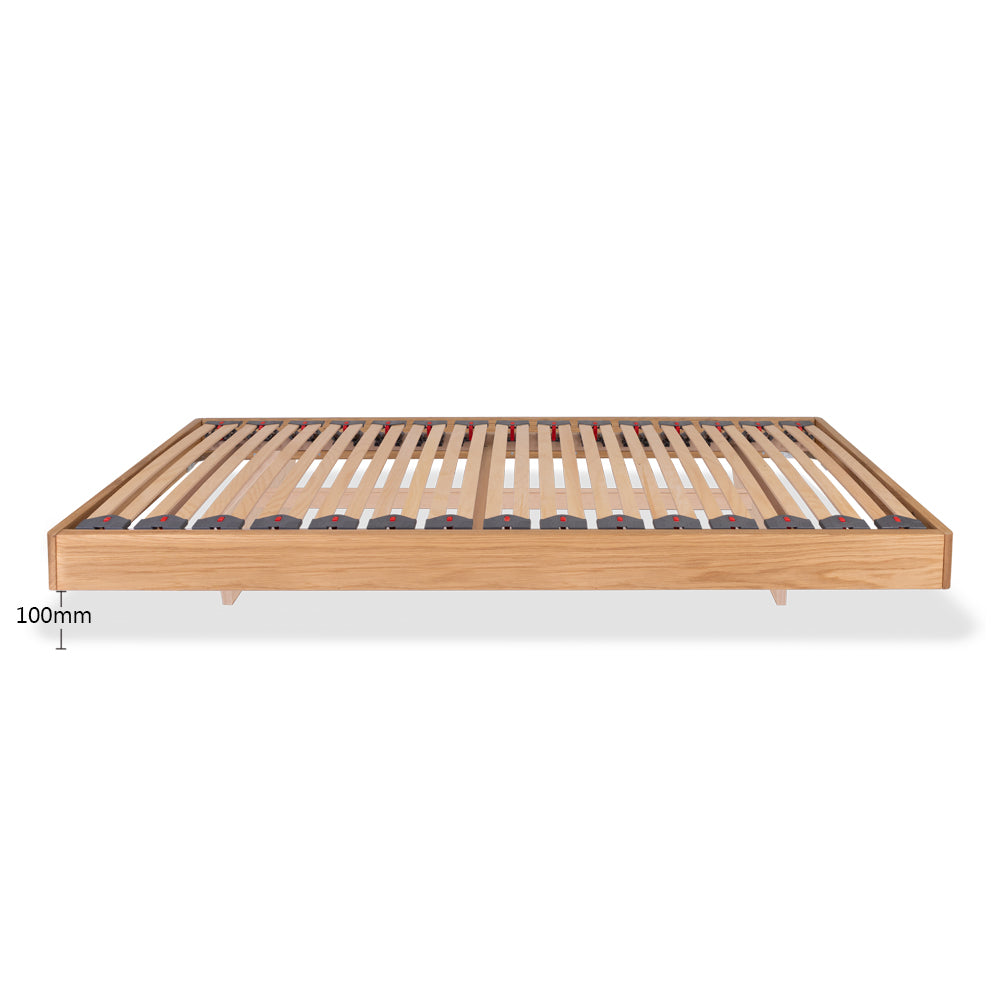 Delamere – Floating Solid Oak Bed Frame – European Single (90cm)