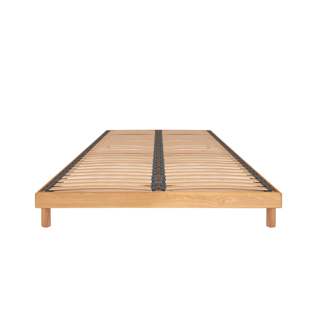 Grizedale Edge-Free Solid Oak Bed Frame with Interchangeable Recessed Legs – Emperor