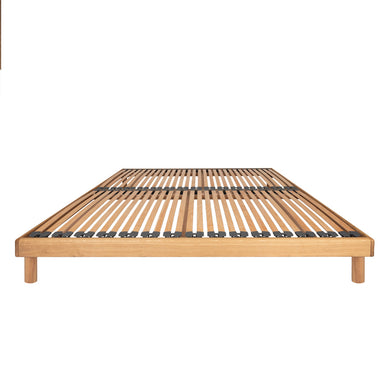 Grizedale Edge-Free Solid Oak Bed Frame with Interchangeable Recessed Legs