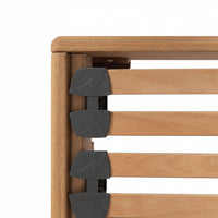 Grizedale Edge-Free Solid Oak Bed Frame with Interchangeable Recessed Legs – Small Double (4ft)