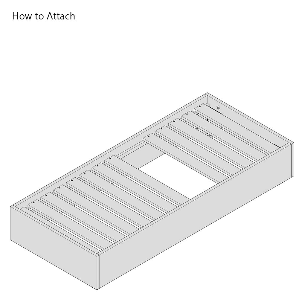 Single 3ft | Rigid Pine Bed Slat | Individual