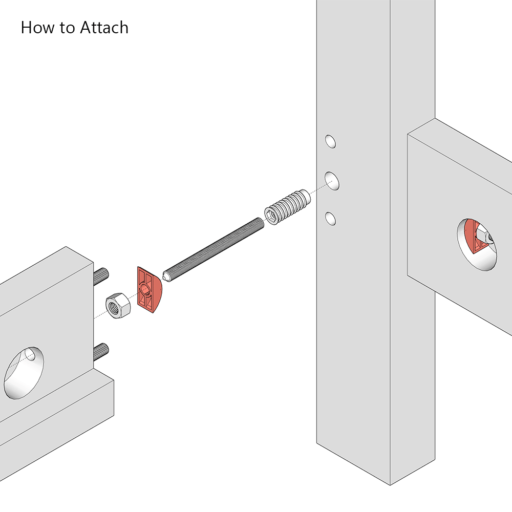 M8 Threaded Bar for Bed Assembly