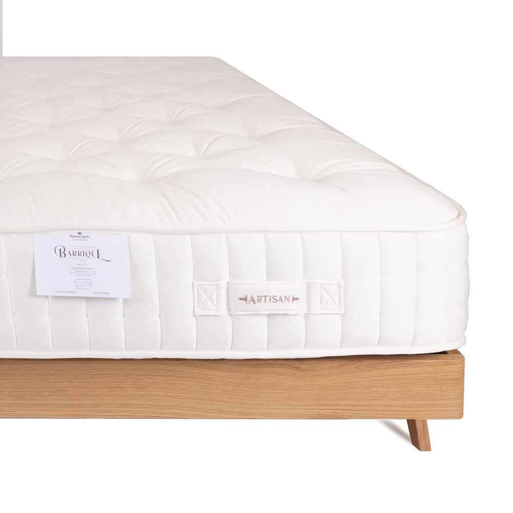 Mersey Solid Oak Bed Frame with Recessed Angled Bed Legs – European Double (140cm)