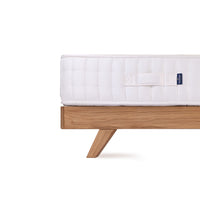 Mersey Solid Oak Bed Frame with Recessed Angled Bed Legs – Small Double (4ft)