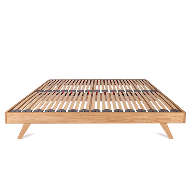 Mersey Solid Oak Bed Frame with Recessed Angled Bed Legs