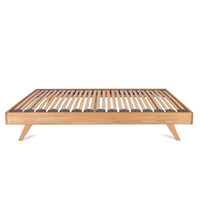 Mersey Solid Oak Bed Frame with Recessed Angled Bed Legs – Small Double (4ft)