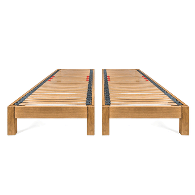 Parkhurst | 160cm European King Size | Oak Bed Frame Set | Zip and Link