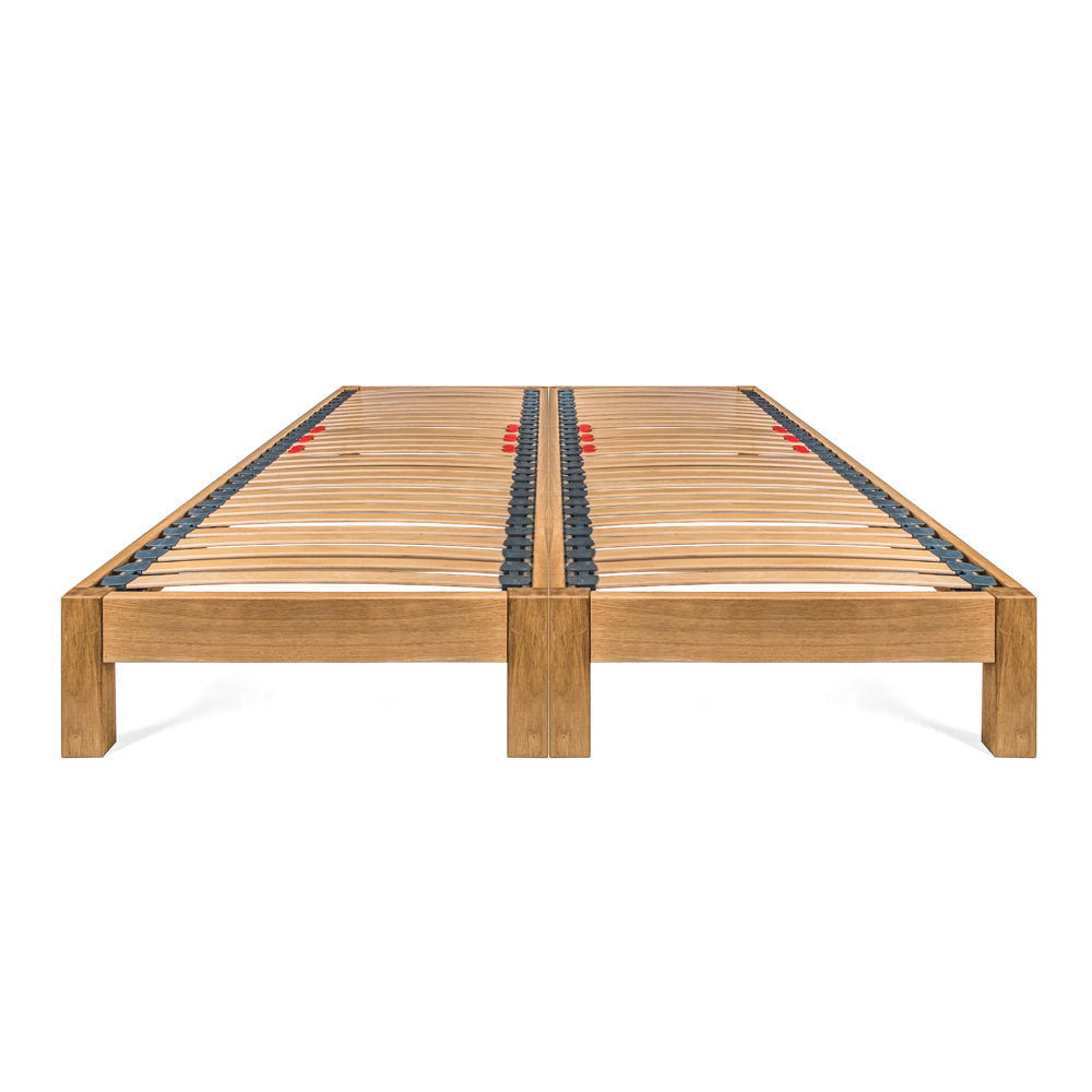 Parkhurst - 160 European King Size - Oak Bed Frame Set - Zip and Link