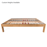 Parkhurst Emperor Size Solid Oak Bed Frame with Rectangle Bed Legs (200cm or 215cm)