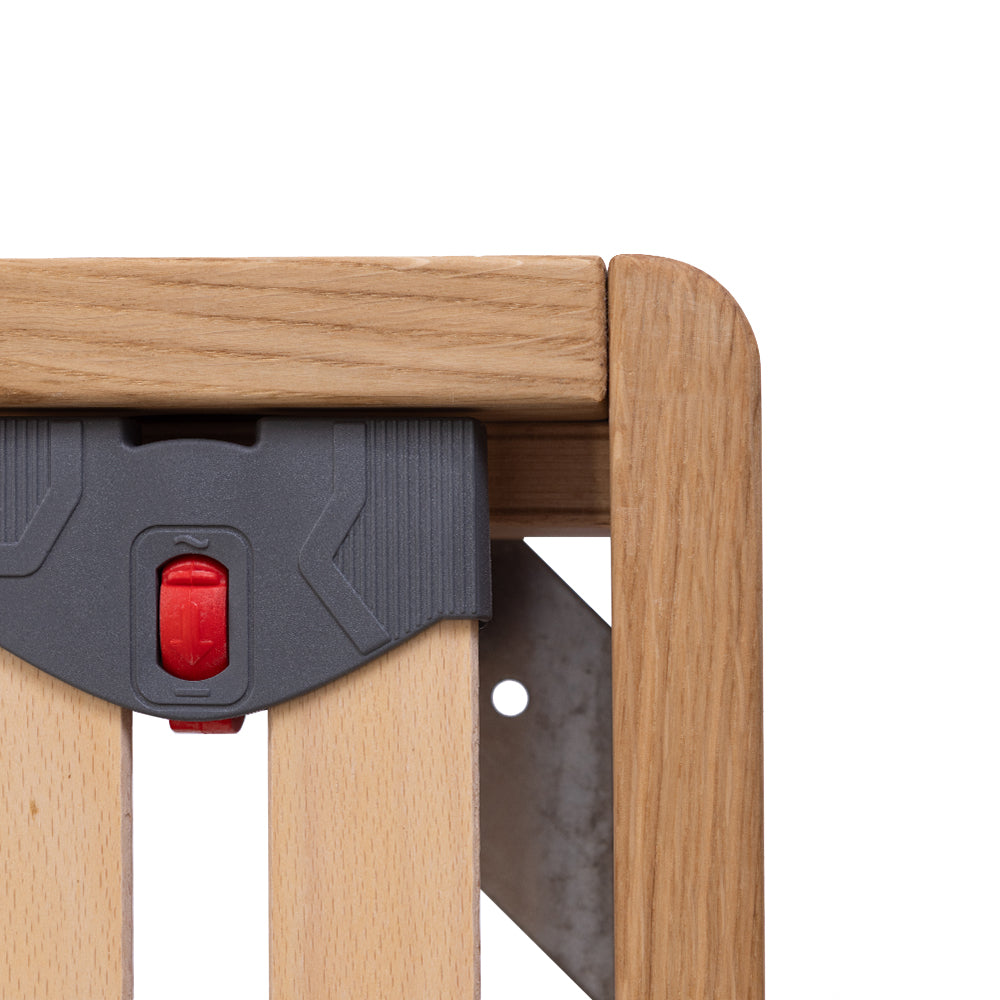 Sherwood Solid Oak Bed Frame with External Angled Leg Detail – European Small Single (80 cm)