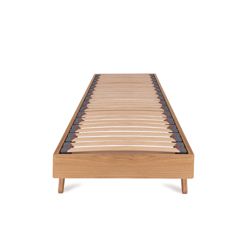 Sherwood Solid Oak Bed Frame with External Angled Leg Detail – Single (3ft)