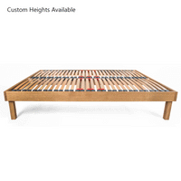 Sparkford European Double 140cm Solid Oak Bed Frame with Interchangeable Bed Legs