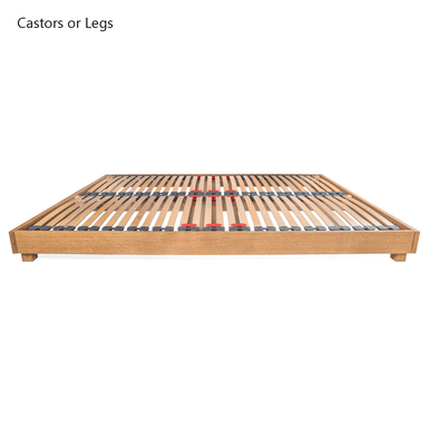 Whinfell European King 160cm Size Low Platform Solid Oak Bed Frame