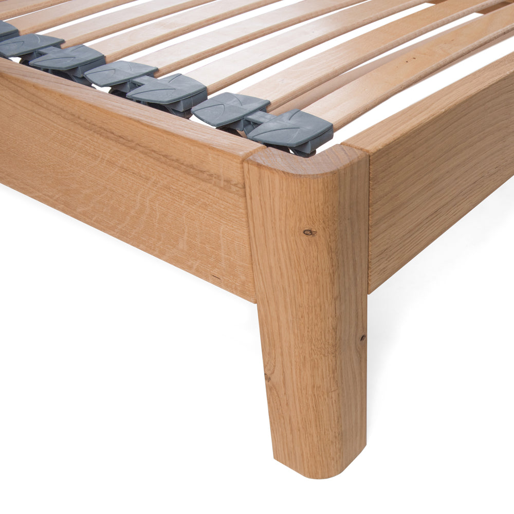 Darwin | Oak Bed Frame | Radius Legs
