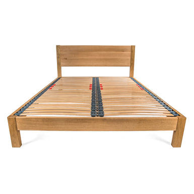 Epping UK King Size 5ft Solid Oak Bed Frame with integrated Headboard