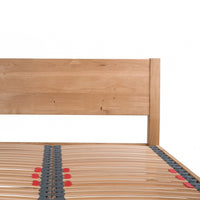 Hamsterley UK Super King Size 6ft Solid Oak Bed Frame with integrated Angled Headboard