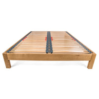 Parkhurst UK Double 4ft 6 Solid Oak Bed Frame with Rectangle Bed Legs