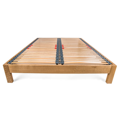 Parkhurst European Double 140cm Size Solid Oak Bed Frame with Rectangle Bed Legs