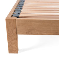 Parkhurst UK King Size 5ft Solid Oak Bed Frame with Rectangle Bed Legs