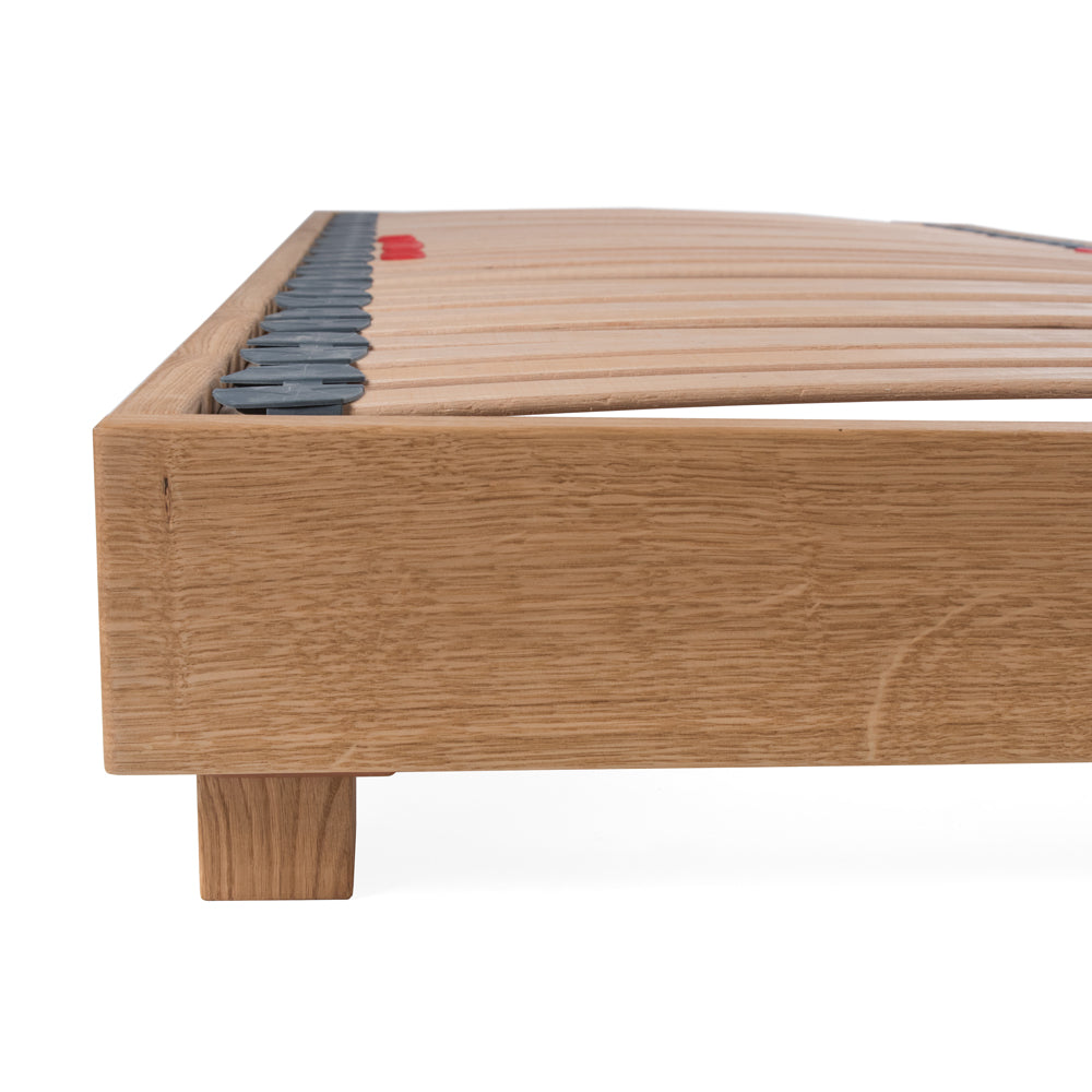 Whinfell | 4ft UK Small Double Size | Oak Bed Frame | Low Platform